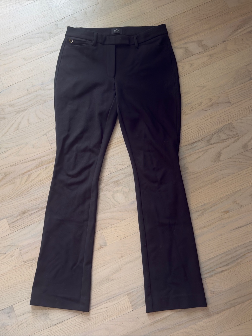 White House Black Market Black Flared Dress Pants Slim Boot 4